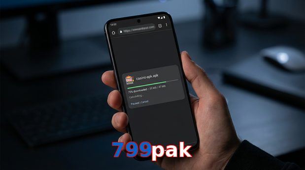 Main screen of 799Pak apk page for PK players