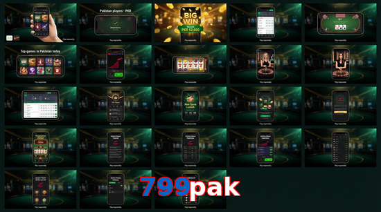 Main screen of 799Pak bet page for PK players