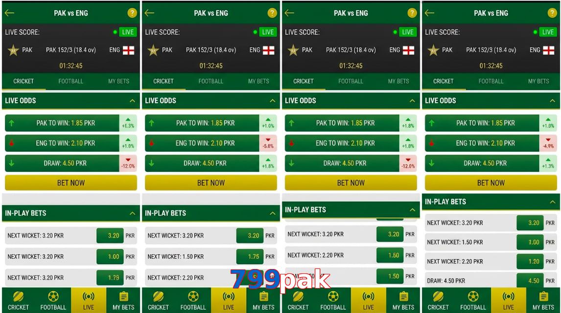 Game list for 799Pak bet section